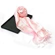 EXP Hand-Dyed Woven Soft Pink Thai Silk Scarf