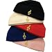 フリース ビーニー帽子 ト音記号 ピンク FLEECE BEANIE G-CLEF
