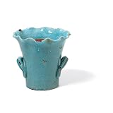 Buy Foreside 70374 Umbrian Planter, Medium, Turquoise by Foreside