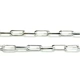 新宿銀の蔵 シルバー925 長あずきチェーン2面カット 幅2.4mm 長さ40cm〜60cm C2C