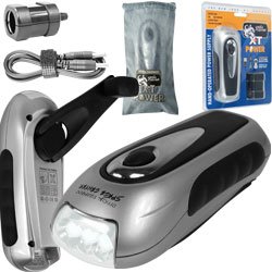 New Trademark XT Power Hand Crank Flashlight 