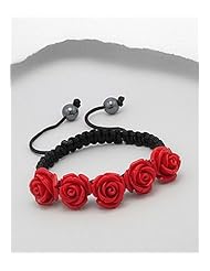 Rose Polyester Resin Bracelet