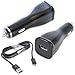OEM Original Samsung 2.0Amp Car Charger with 5FT USB for Galaxy Tab 3/Tab4/Note 2/S2/S3/S4/Nexus