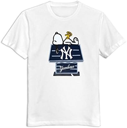New York Yankees Snoopy Men T-Shirt Custom Funny