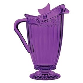 Baci Milano Acrylic BBQ Pitcher Transparent Purple Jug