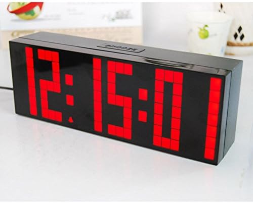 Wasooo(TM)Digital Large Big Jumbo Led Snooze Wall Desk Travel Alarm Clock Temp Calendar Selling by Wasooo