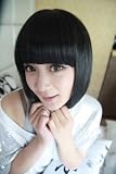 Party Women Short Straight Wig Black Bob Hair + Free Hair Cap