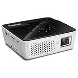 BenQ GP2 LED-DLP-Projektor (LED, Kontrast 2400:1, 1280 x 800 Pixel, 200 ANSI Lumen, Apple iPhone/iPod Dock, HDMI) weiß/schwarz