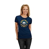 NHL Women's Buffalo Sabres Unbreakable Spirit Short Sleeve Crew Neck Tee (Athletic Navy, Small)