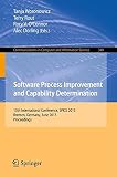 Software process improvement and capability determination : 13th international conference, SPICE 2013, Bremen, Germany, June 4-6, 2013. proceedings