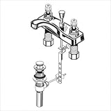 IMAGE OF Heritage Centerset Bathroom Faucet with Grid Drain
