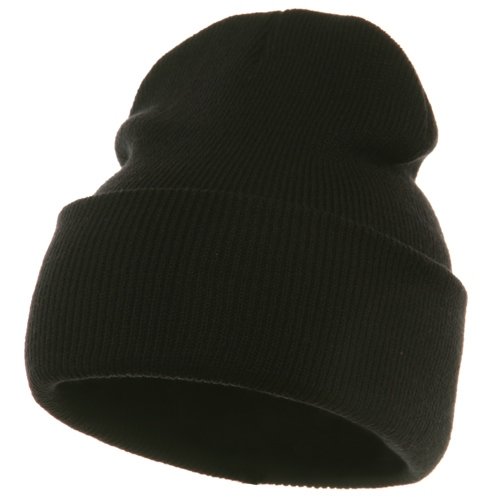 Long Beanie-Black