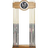NHL Los Angeles Kings 2 piece Wood and Mirror Wall Cue Rack