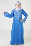 Afreen Light Blue Kasibo Abaya