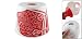 Amico Red White Plastic Floral Desk Lamp Design Tissue Box Napkin Holder