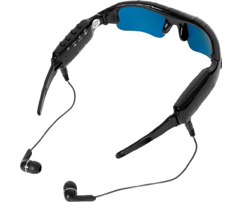 Sonnenbrille mit MP3-Player und Videokamera