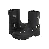 HARLEY DAVIDSON Cannon Pull On Mens Leather Boots Shoes Motorcycle Riding Black by Harley-Davidson
