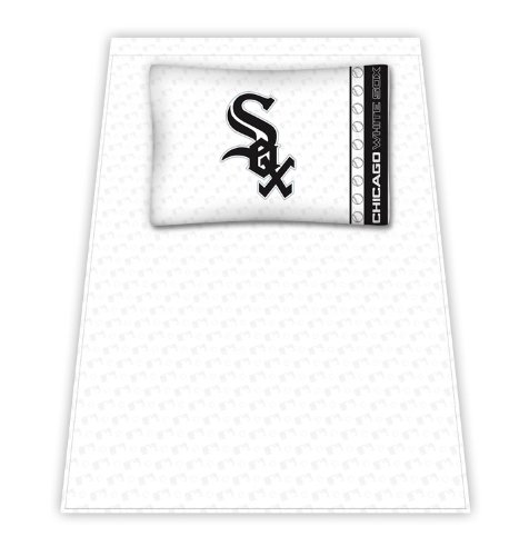Best Quality Micro Fiber Sheet Set - Chicago White Sox MLB /Color White Size Twin