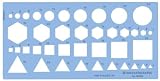 Produkt-Bild: Kombischablone Kreise Quadrate Dreiecke Sechsecken