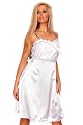 Astrapahl, elegantes Mini Abi Kleid, Abendkleid, Brautkleid, Farbe wei&szlig;, Gr. One Size ( Gr.32-38 )