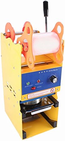 MaxProDealUS ZY-ZF02 350w Manual Electric CUP Sealing Machine For Seal Bubble beverage TEA Electric Sealer Advanced Technology