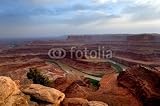 Wallmonkeys Peel and Stick Wall Decals - View of Colorado River Running in Dead Horse Point State Park - Removable Graphic