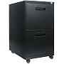Alera PA542823BL Two-Drawer Mobile Pedestal File, 15-7/8w x 28-1/4h x 23-1/4d, Black