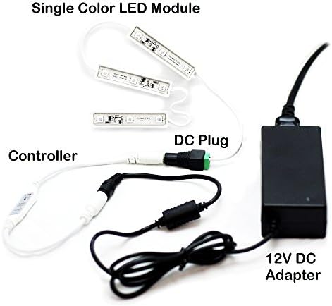 10pcs GALAXY LED IP67 Waterproof Dustproof High-Quality String Light/3-Chip Modules/Bare Wire/Any Quantity or Length - for Windows/Displays/Storage/Curved Edges (Red)