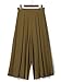 Persun Women's Loose Pleated Chiffon Wide Leg Elastic Waist Palazzo Pants