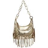 Oryany Handbags Eva Gold Metallic Lambskin Mini Bag