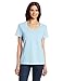 Hanes womens Nano Premium Cotton V-neck Tee fashion t shirts, Light Blue, XX-Large US