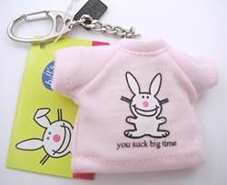 Happy Bunny 'You Suck Big Time' Key Chain by Basic Fun