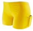 Tuga Juniors/Womens Spandex Shorts with Pocket, 3 Inch Inseam