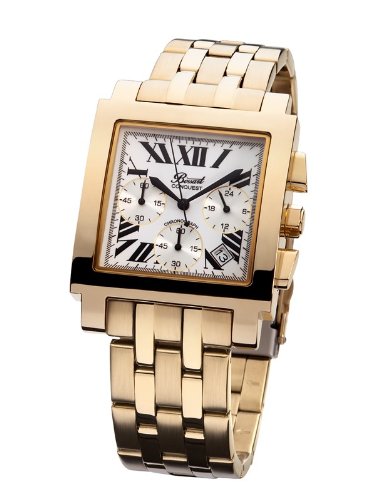 Bossart Watch Co. Conquest BW-0808-GBr-BRC Chronograph for Him Golden Case Bossart Watch Co. Conquest BW-0808-GBr-BRC Chronograph for Him Golden Case