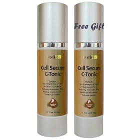 [Free Expedited Shipping] The Luxurious Organic AgeBloc "Cell Secure C Tonic" Paraben Free, 98% Organic Brightening Daily Toner - 1.7fl (50ml) Buy One, Get One Free!