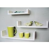 from WATSONS TRIO - Wall Mounted Storage / Display Shelves - Set of 3 - White