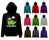 Womens Punkosaurus Punk Dinosaur Dino Funny Pullover Hoodie