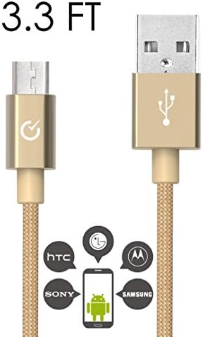 Micro USB cable for Android (1m Gold)