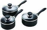 Sabichi 3 Piece Aluminium Saucepan Set 16/18/20cm