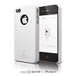 elago S4 Slim Fit Case for iPhone 4 (Soft Feeling) - SF Snow White + HD Professional Extreme Clear film + Logo Protection Film included