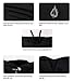 Baleaf Women's Running Legging Compression Pants Back Pocket Black Size M
