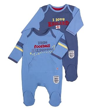 England Football Sleepsuit 2-Pack 12-18months