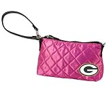 NFL Green Bay Packers Pink Quilted Wristlet