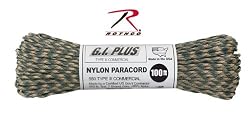 180 CORD 550LB NYLON 100 FT / WOODLAND CAMO