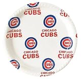 Chicago Cubs Disposable Plastic Plates (12 Pack)