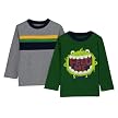 Infant Boys' Circo&reg; 2pk Long-sleeve Tee - Green/Gray Pieced