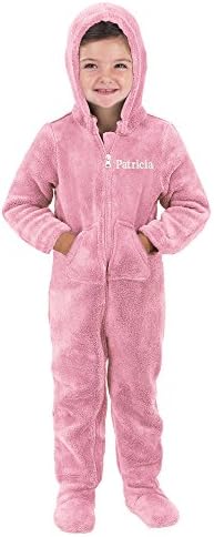 Hoodie Footie Footed Fleece for Toddlers Ã¢â'¬â€œ Pink
