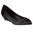 Women's Xhilaration&reg; Shauna Pleated Wedge Shoes - Black