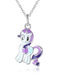 My Little Pony Girls Fine Silver Plated Rarity Pendant Necklace, 18"