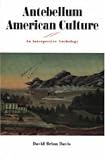 Antebellum American Culture: An Interpretive Anthology